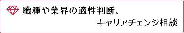 職種や業界の適性判断、キャリアチェンジ相談