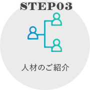 STEP03 人材のご紹介