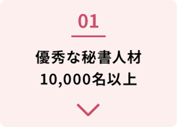 優秀な秘書人材10,000名以上